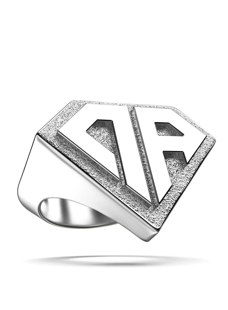 0800 Don Rouch Classic Silver Ring Rings Silver