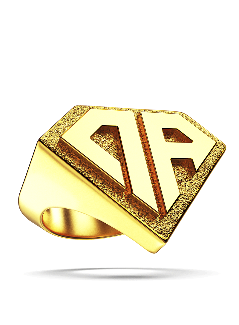 0800 Don Rouch Classic Gold Ring Rings Gold