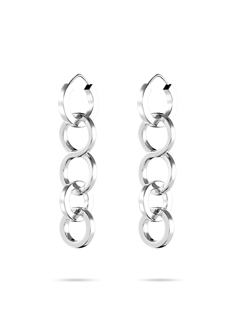 0800 Earrings Earrings Silver