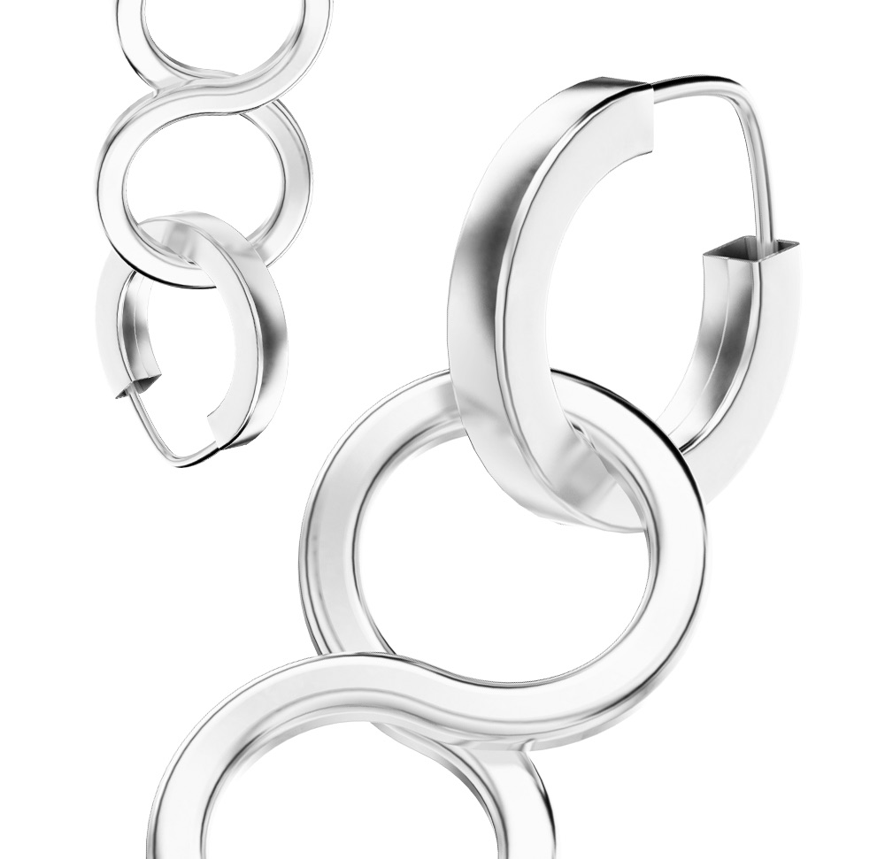  Earrings Silver