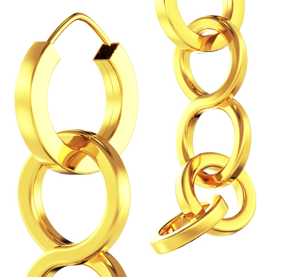  Earrings Gold