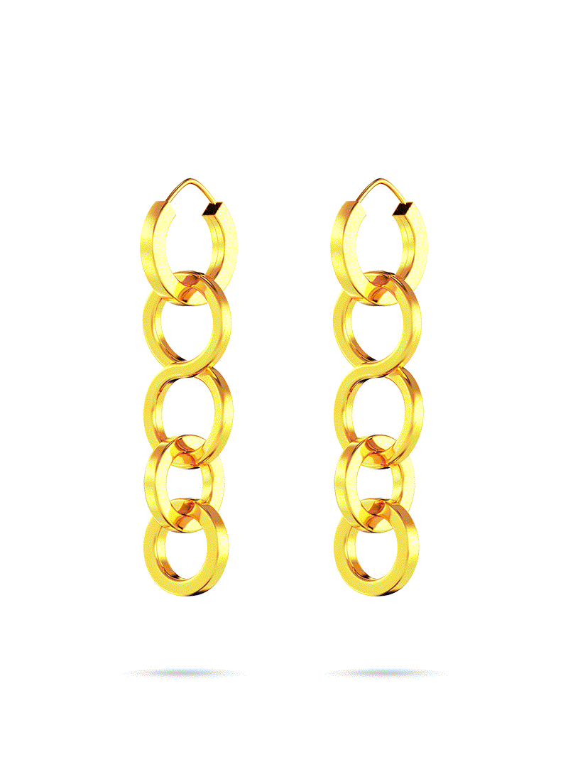 Gold 0800 Earrings Earrings Gold