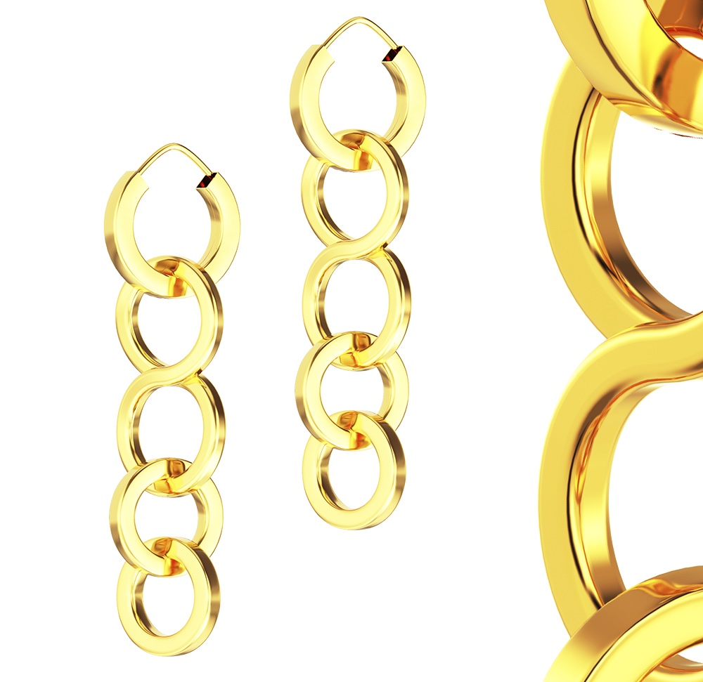  Earrings Gold