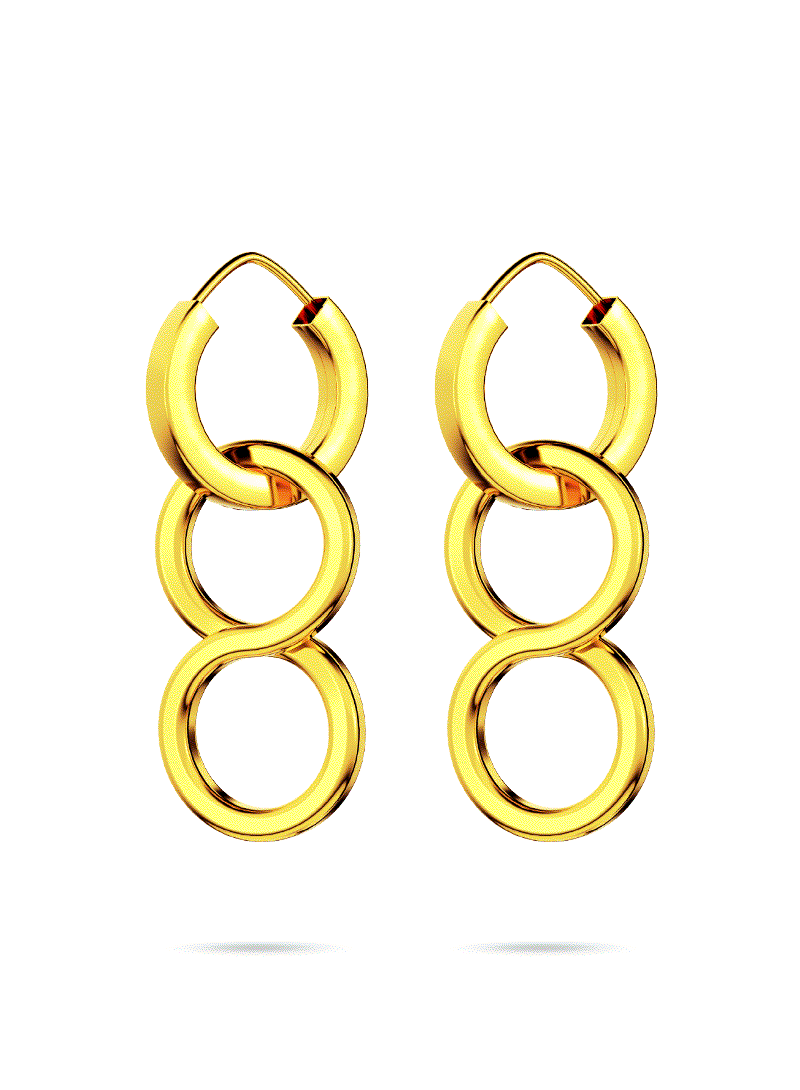 Gold 08 Earrings Earrings Gold