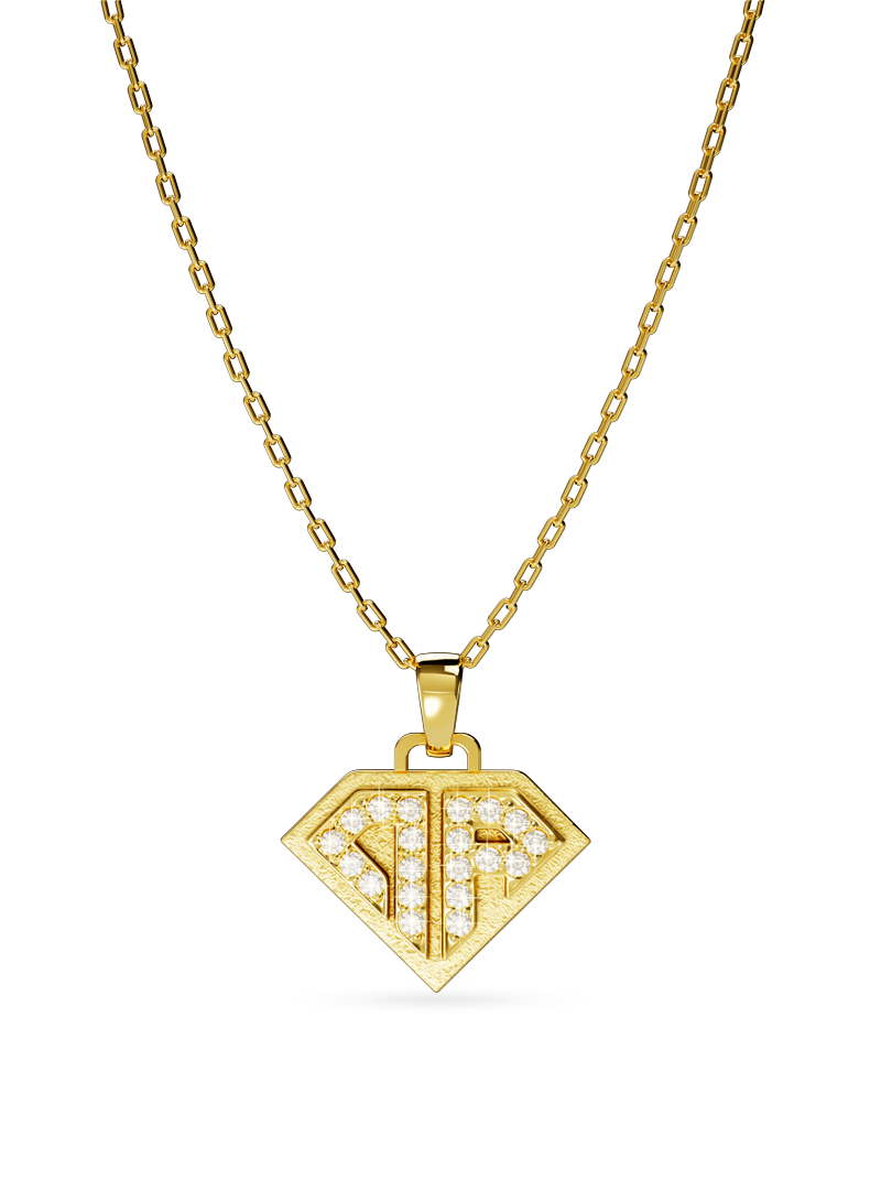 Full Ice Baby Rouch Gold Chain Baby Rouch Gold