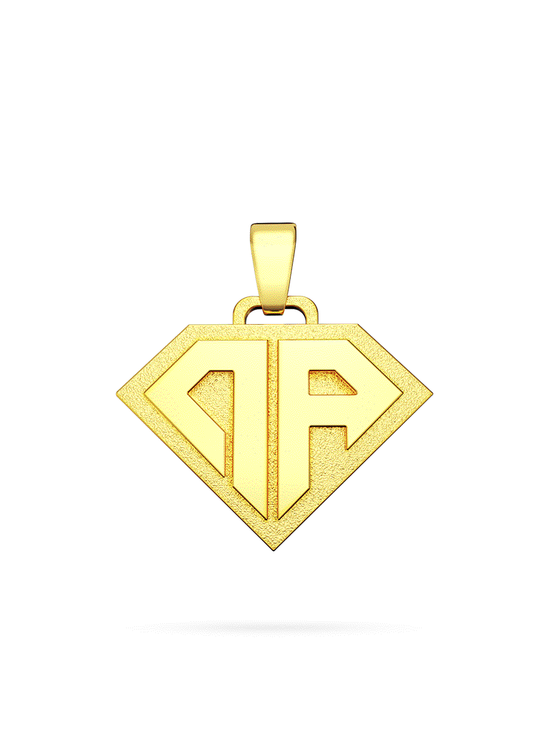 Gold Plated Baby Rouch Classic Pendant Baby Rouch Plated Gold