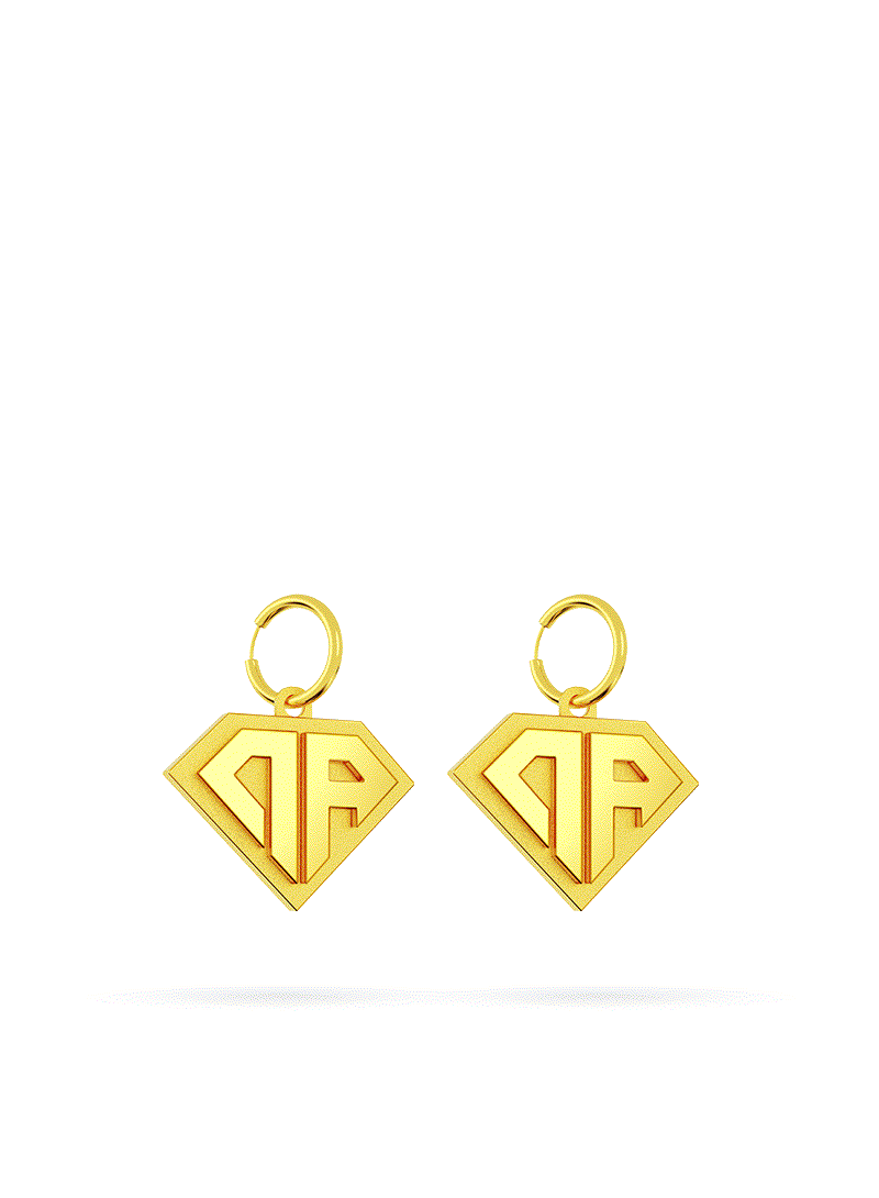 Plated Baby Rouch Classic Earrings Baby Rouch Gold Bath