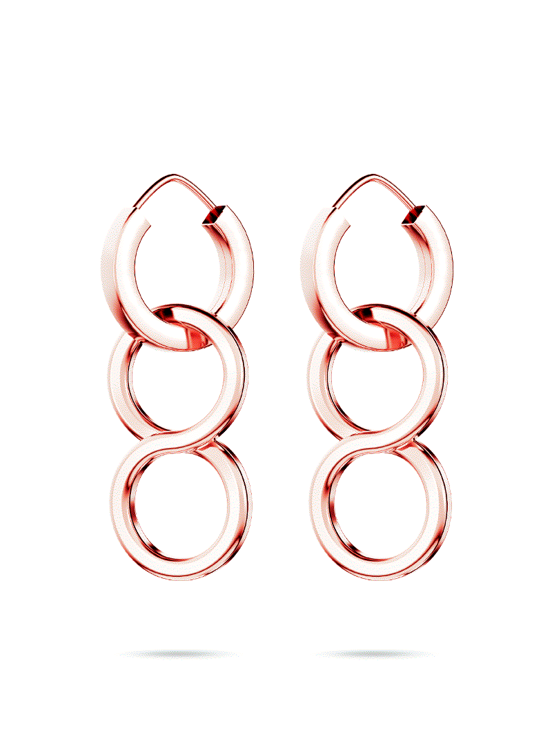 Rose Gold 08 Earrings Earrings Gold