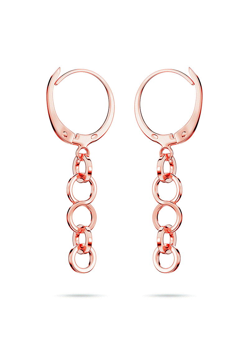 Arit8s Rose Gold Earrings Gold