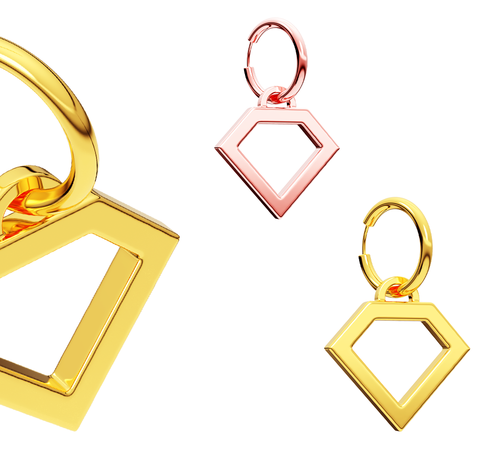 0800 Don Rouch Soul Plated Earrings 0800 Don Rouch