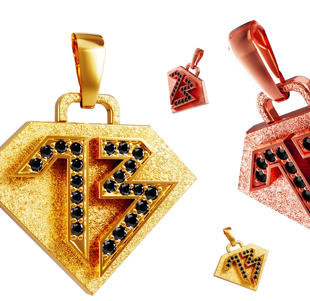  Pendants Gold Bath