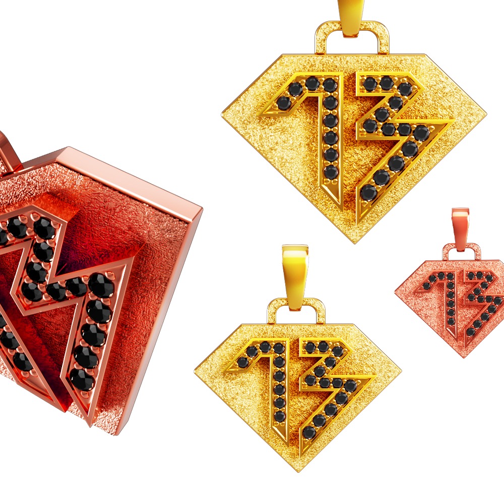  Pendants Gold Bath